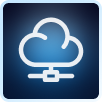 icon of a cloud, symbolizing cloud computing and cloud platforms