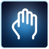 simple icon of a hand
