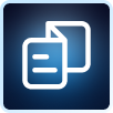 Icon showing a catalogue, symbolizing self-service access to automations, and other processes.